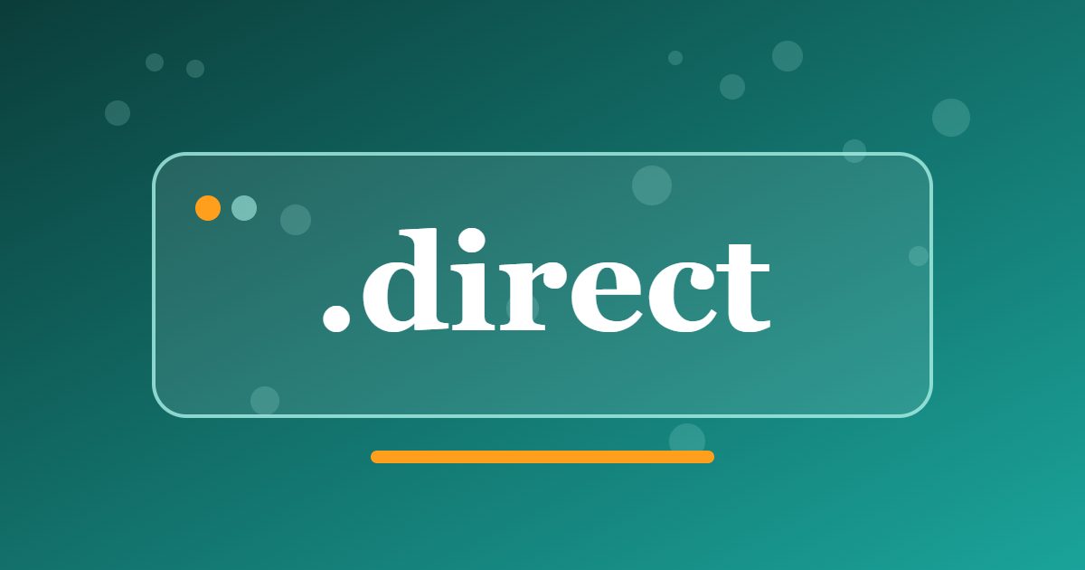 .direct Domain: A Straightforward Address for Direct Sales and Brand Websites