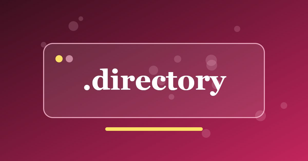 .directory Domain: A Clear Address for Listings, Catalogues and Business Guides