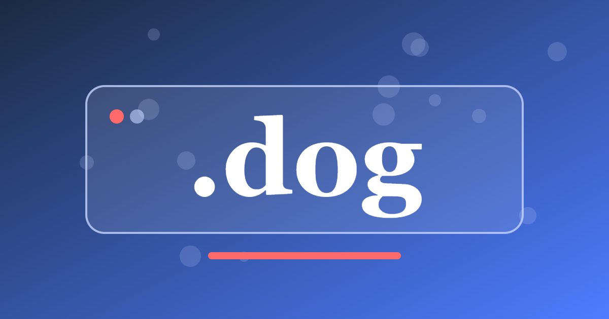 .dog Domain: A Friendly Address for Dog Owners, Breeders and Dog Lovers