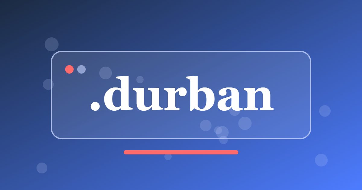 .durban Domain: A City Address for Durban Businesses, Events and Local Guides
