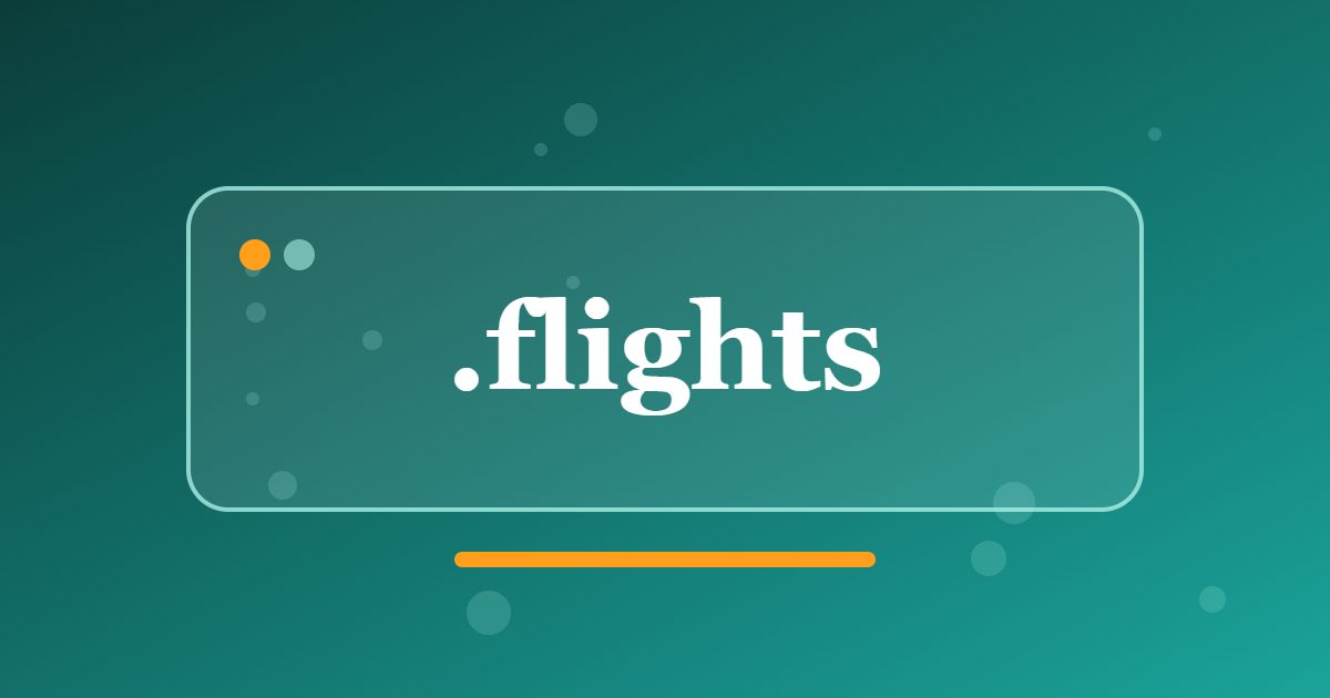 .flights Domain: A Travel Address for Booking Services, Guides and Flight Training