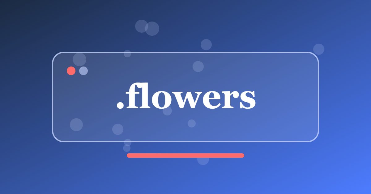 .flowers Domain: A Name for Flower Growers, Nurseries and Botanical Photography