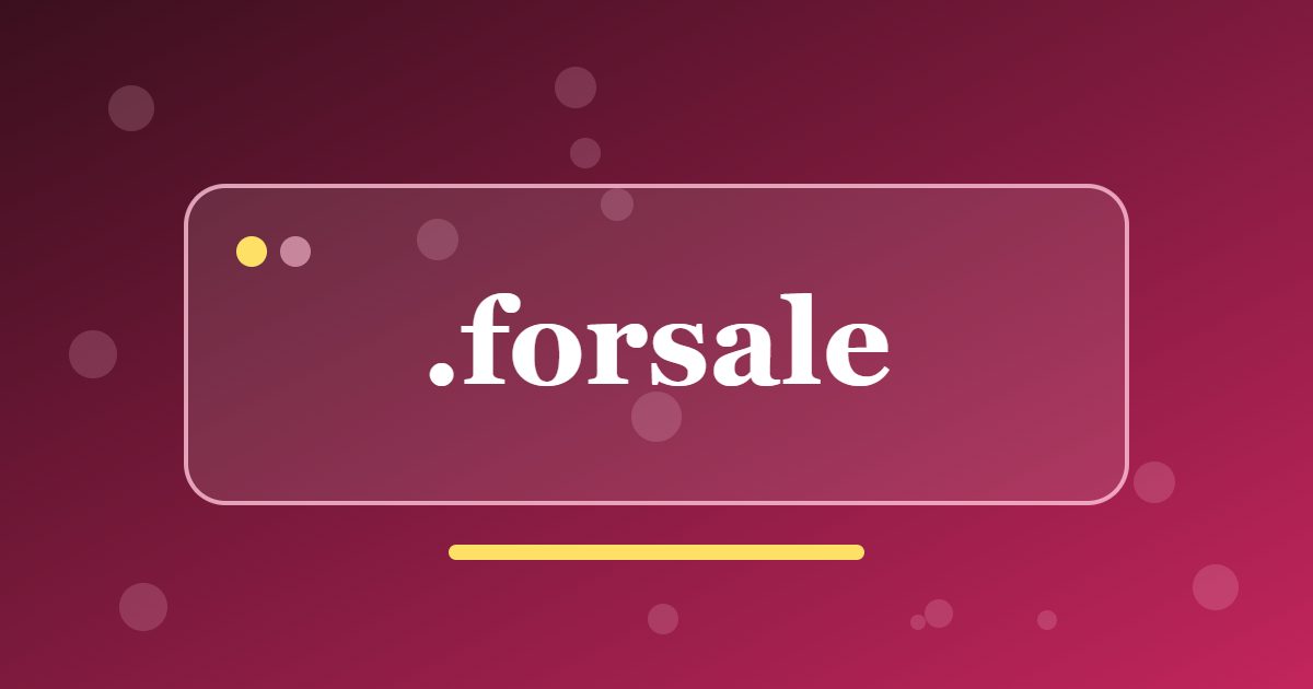 .forsale Domain: A Plain Address for Classified Listings and Private Sellers