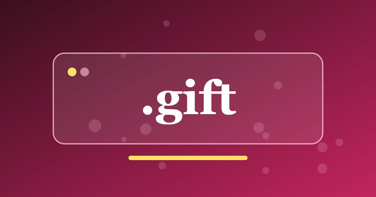 .gift Domain: A Clear Address for Gift Shops, Gift Sets and Present Guides