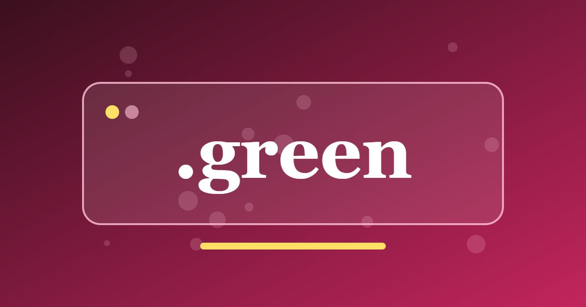 .green Domain: A Colour-Based Address for Sustainability and Green Projects