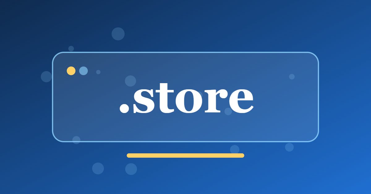 .store Domain: A Shop Address for Online Sales and Product Brands