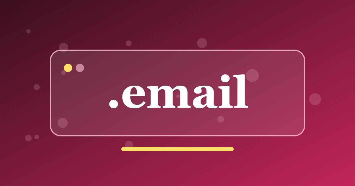 .email Domain: A Clear Address for Newsletters, Mail Services and Support