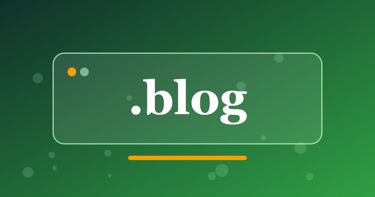 .blog Domain: A Home for Writers, Journals and Online Publications