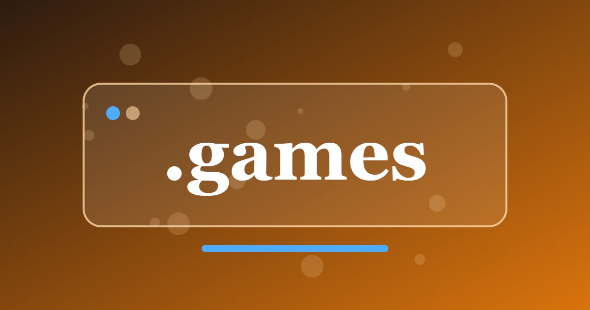 .games Domain: A Playground Address for Studios, Clubs and Players