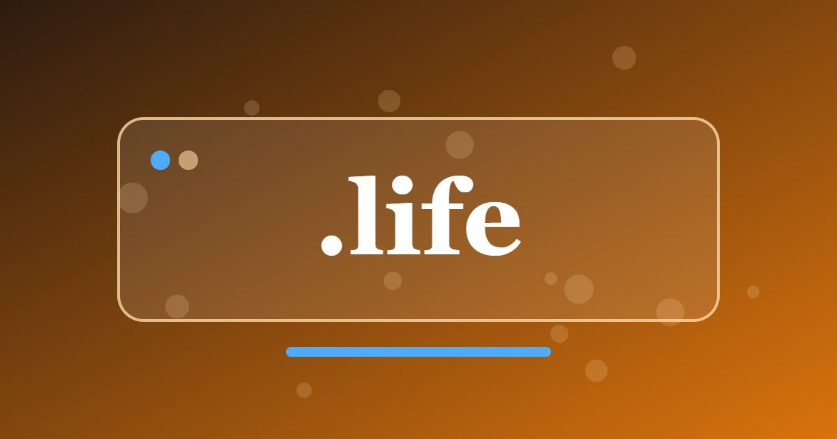 .life Domain: A Personal and Lifestyle Address for Creators and Coaches