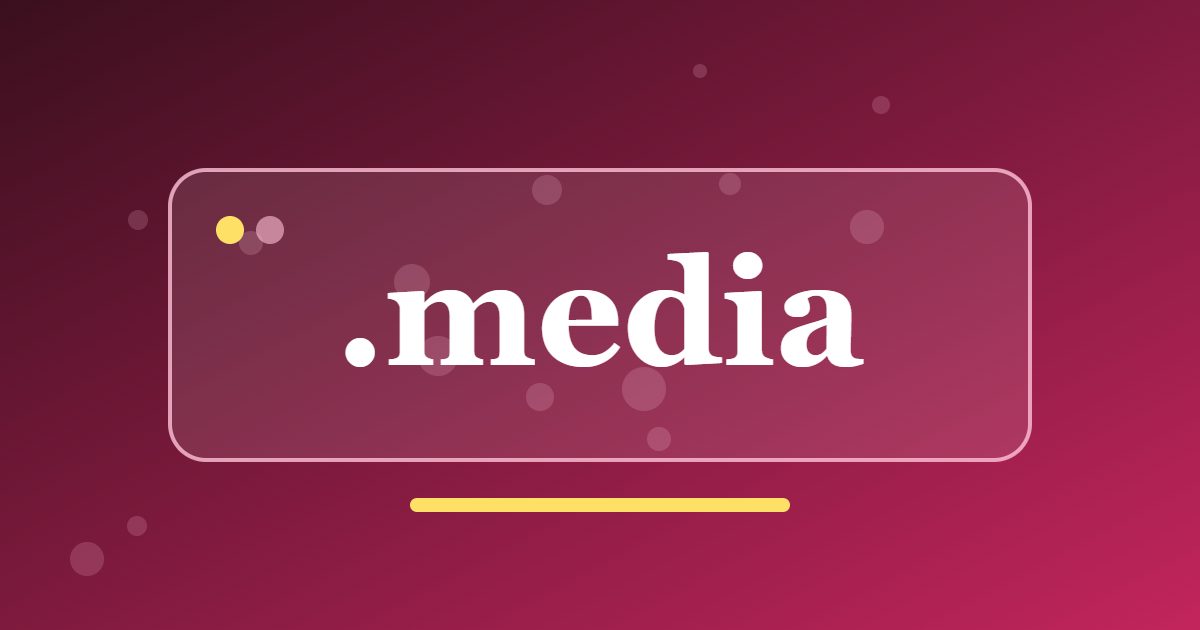 .media Domain: A Generic Address for Publishers, Creators and Media Projects