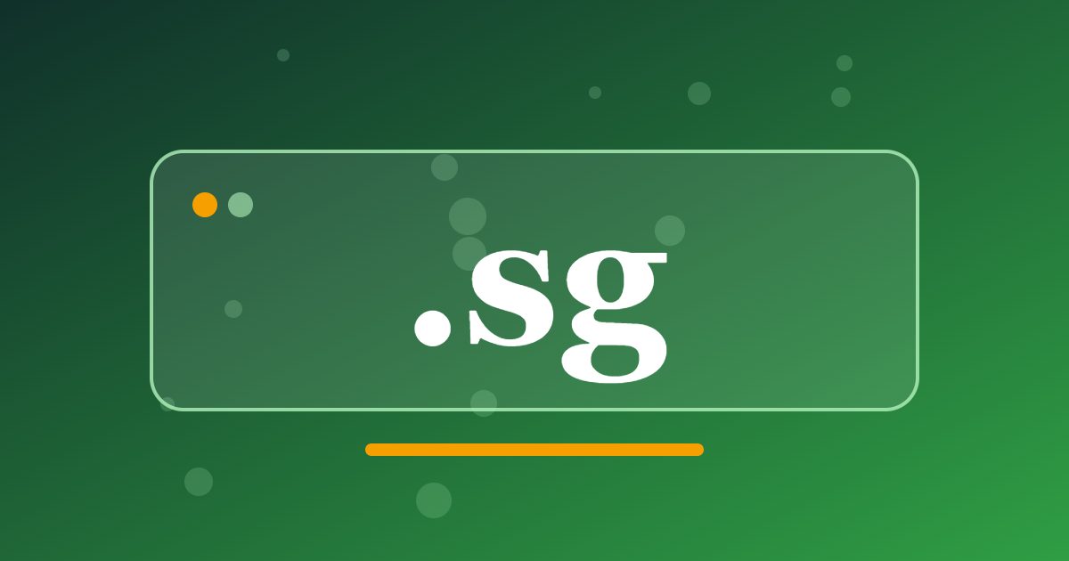.sg Domain: Singapore's National Address for Local and Regional Business