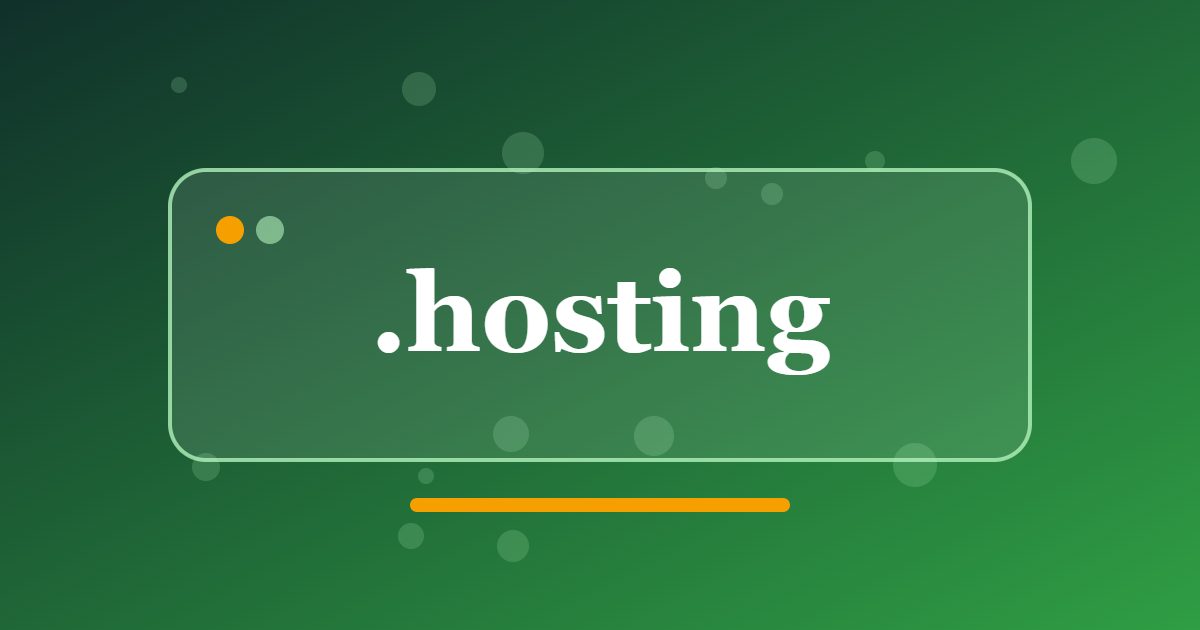 .hosting Domain: A Generic Address for Web Hosting Projects and Their Customers