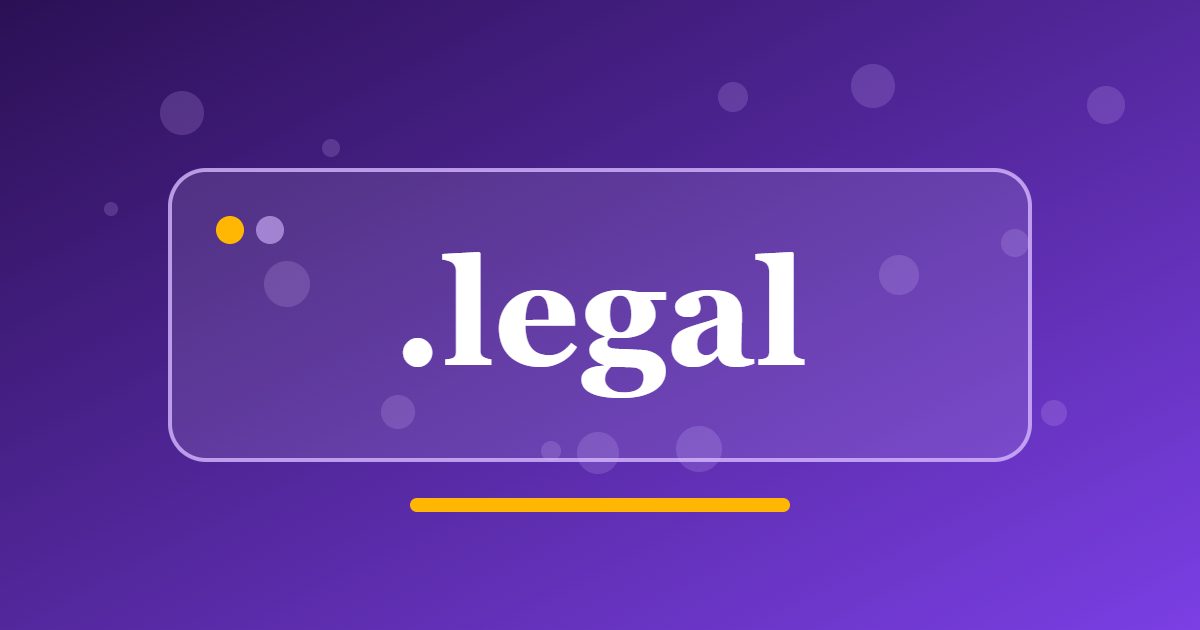 .legal Domain: A Law-Themed Address for Firms, Advice Services and Legal Information