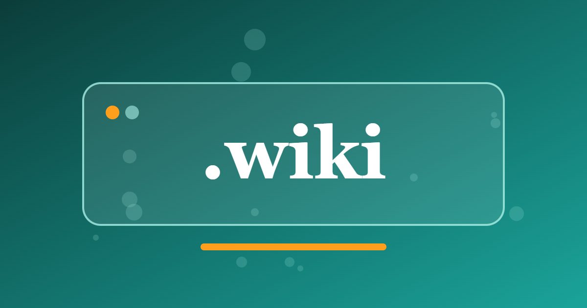 .wiki Domain: A Plain Address for Knowledge Bases, Guides and Shared Documentation