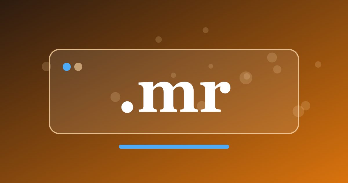 .mr Domain: The Country Address for Mauritanian Trade, Culture and Public Projects