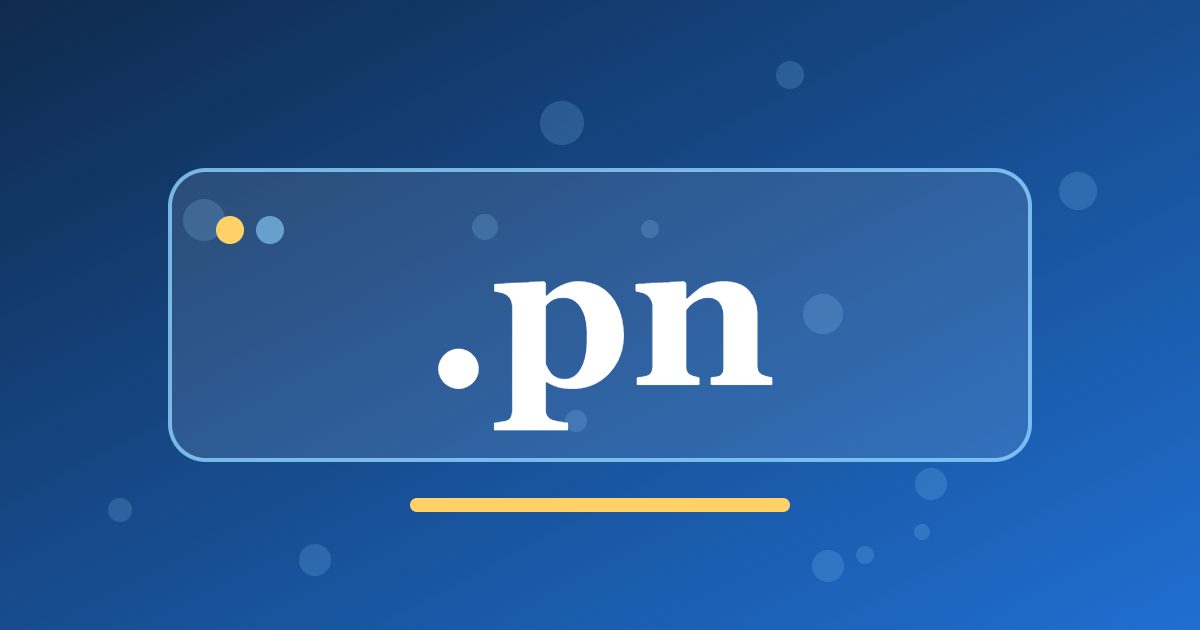.pn Domain: The Code of a Tiny Remote Territory in the South Pacific
