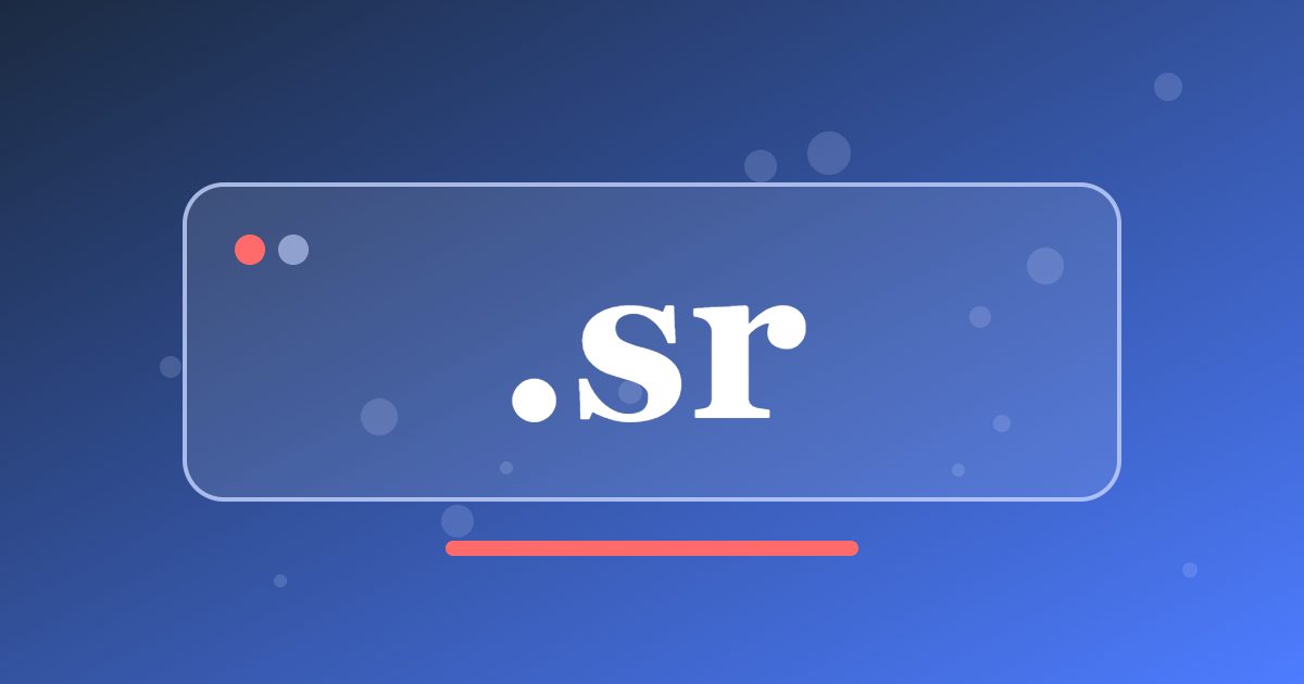 .sr Domain: A South American Address for Businesses and Projects with Local Roots