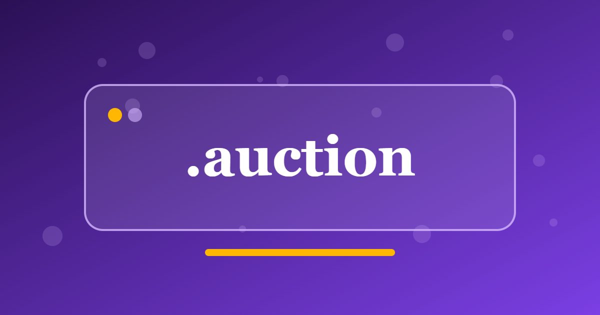 .auction Domain: A Clear Address for Online Sales, Auction Houses and Charity Bids