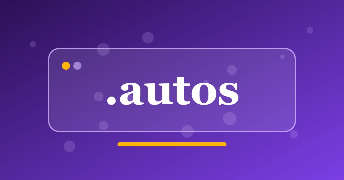 .autos Domain: A Plural Address for Car Dealers, Garages and Motoring Clubs