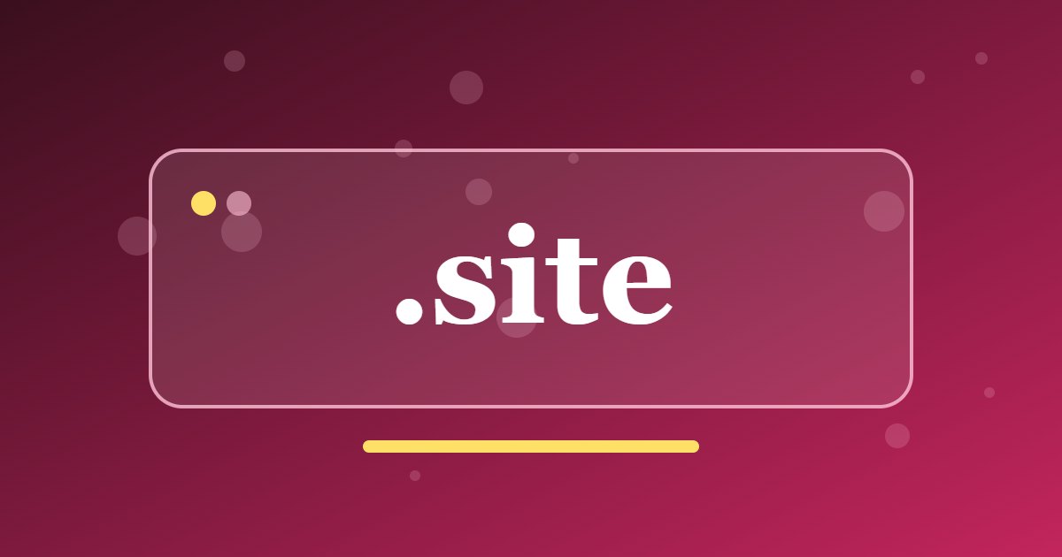.site Domain: A Versatile Address for Any Project