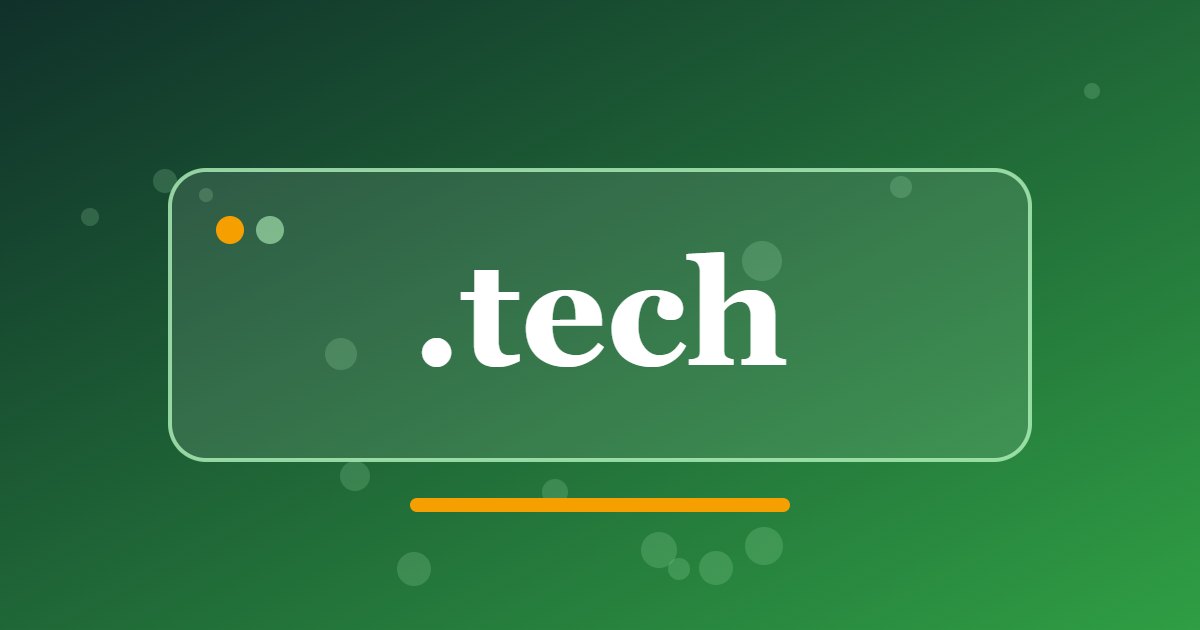 .tech Domain: An Address for Technology Companies and Projects