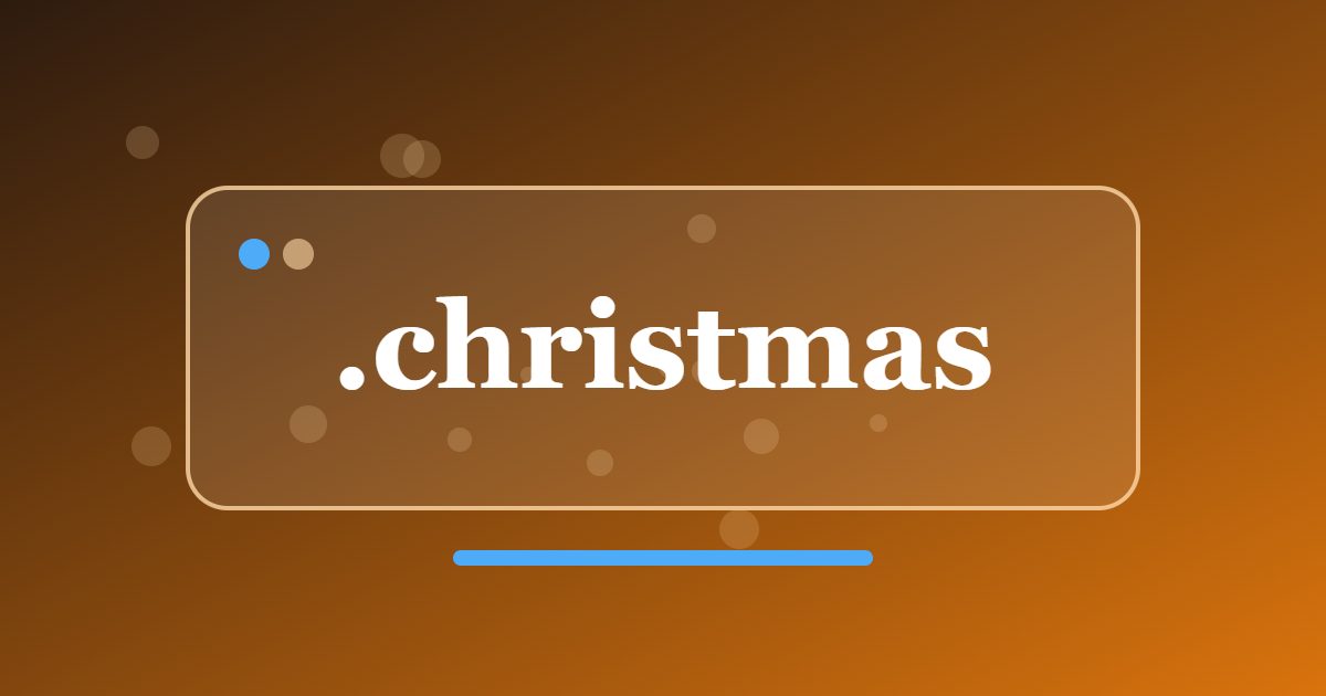.christmas Domain: A Seasonal Address for Gift Shops, Cards and Festive Events