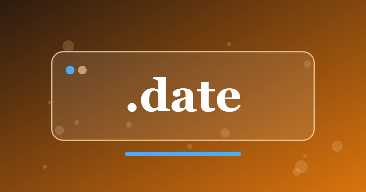 .date Domain: A Simple Address for Calendars, Events and Schedules