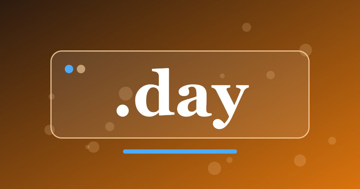 .day Domain: A Short Address for Daily Journals, Events and Projects