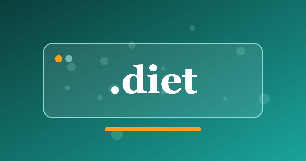 .diet Domain: An Address for Nutrition Blogs, Recipes and Meal Planning
