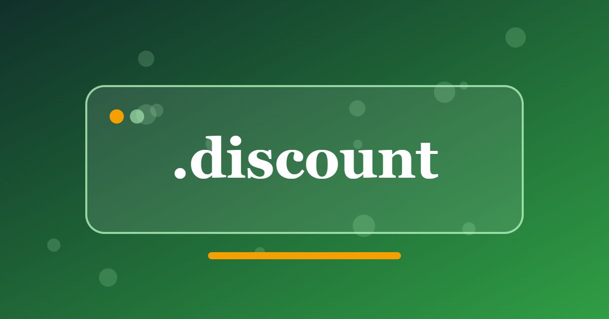 .discount Domain: A Name for Comparison Sites, Coupon Communities and Honest Shopping Guides