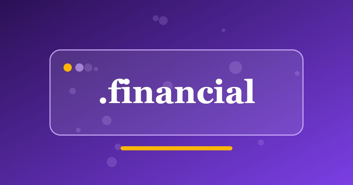 .financial Domain: A Professional Address for Regulated Money Services and Advice